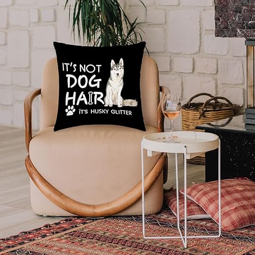 Miniatura 2 de Dibor Fundas de almohada con purpurina de 18 x 18 pulgadas, regalo para los amantes de los perros, husky, mamá, niñas, mujeres, hogar, dormitorio,