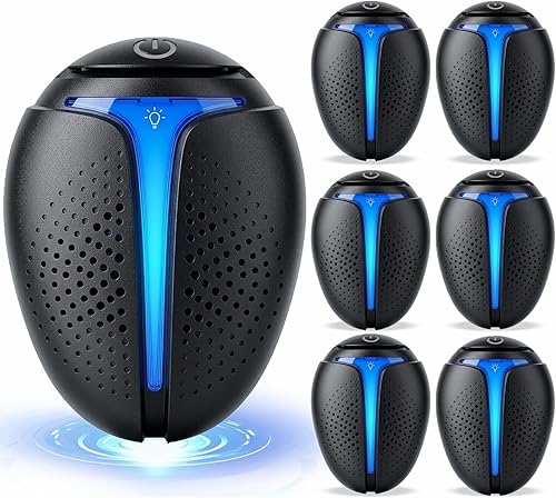 Ultrasonic Pest Repeller 2026 (6-Pack) - Insect and Spider Repellent, Mosquito R