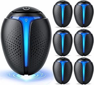 Ultrasonic Pest Repeller 2026 (6-Pack) - Insect and Spider Repellent, Mosquito Repellent, Mice and Rat Repellent, Cockroach Repellent, Rodent Control, Small Rodent Repellent, Indoor Rodent Repellent