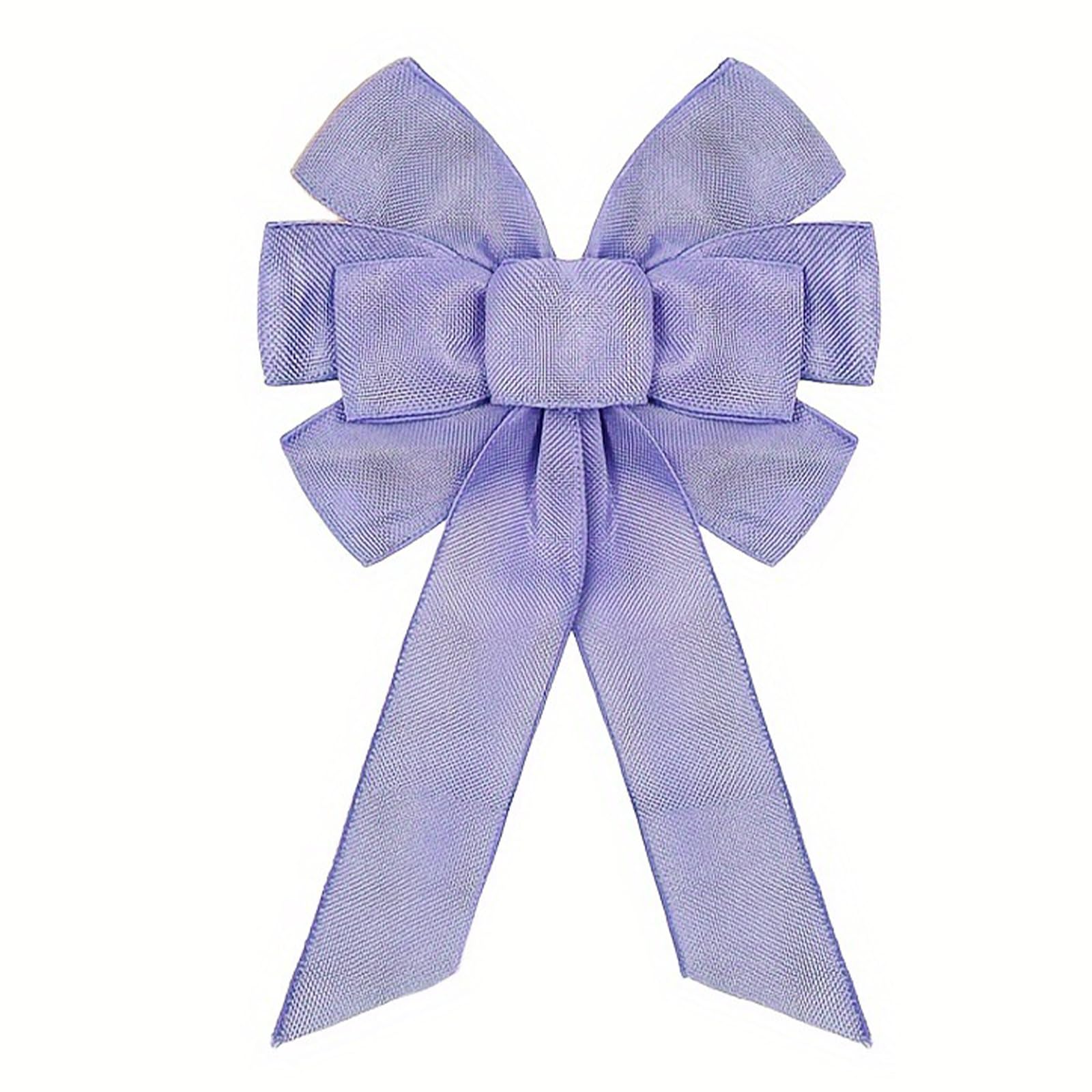 Kangnice Burlap Ribbon Bows Farmhouses Wreath Bows for Outdoor Indoor Front Door Home Decorations Tree Toppers Bowknot Decorative Wreath