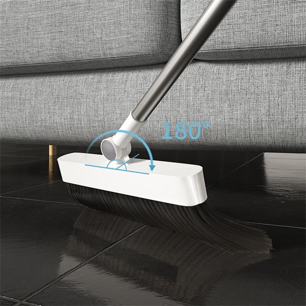 SLNFXC Stainless Steel Rod Stand Up Broom Dustpan Set Cleaning Tool Floor Dust Remove Long Handle Kitchen Home Indoor : Health & Household