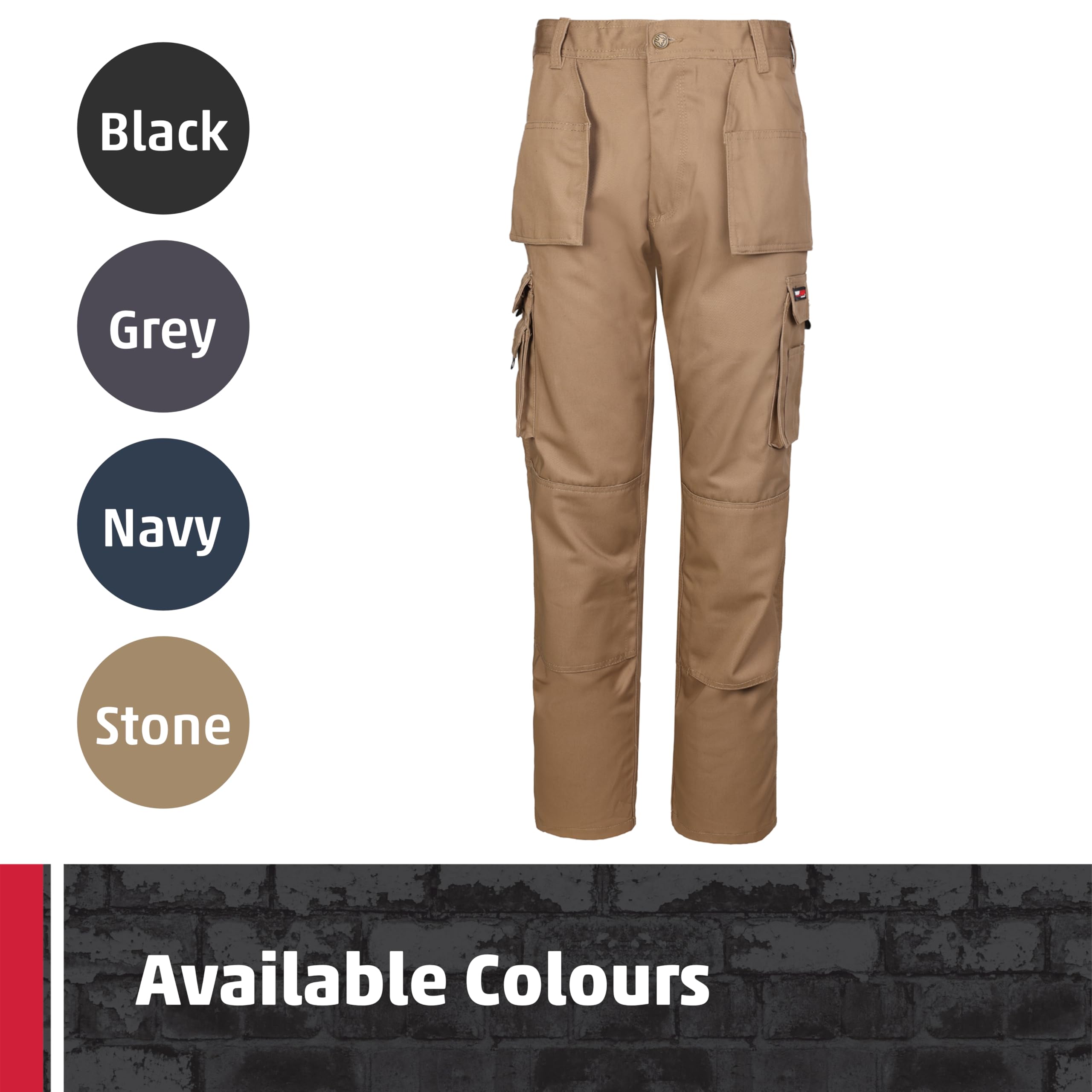 Tuffstuff 711 Pro Pantalon de travail, blanc cassé, 711