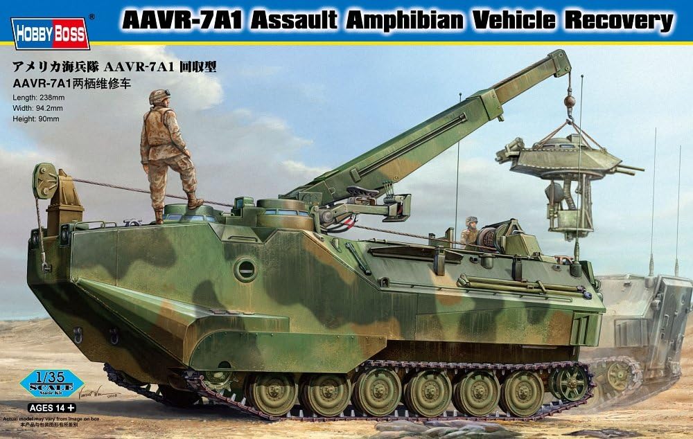 Hobby Boss AAVR-7A1 Assault Amphibian Recovery Vehicle Model Building Kit