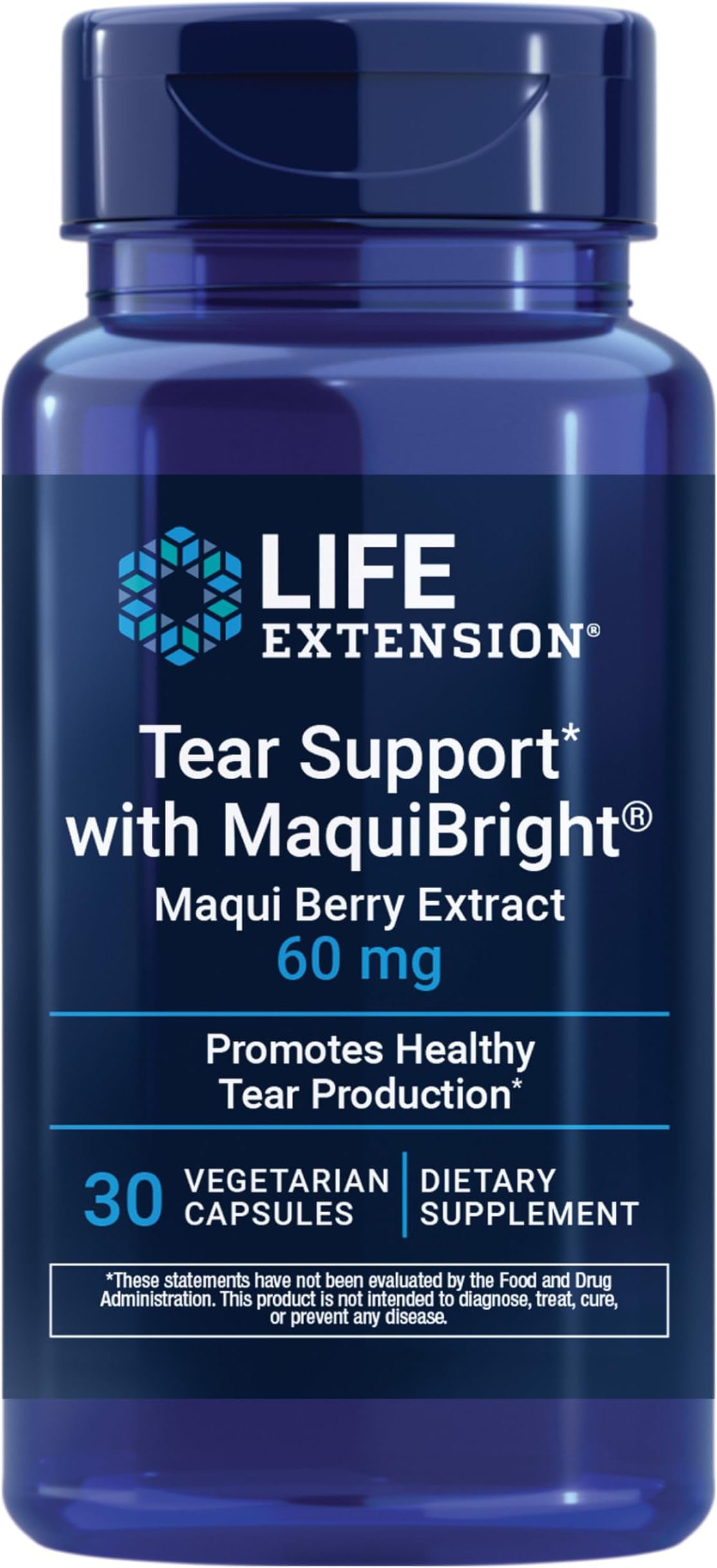 Tear Support with MaquiBright, 60 mg, 30 Vcaps (Pack of 1)