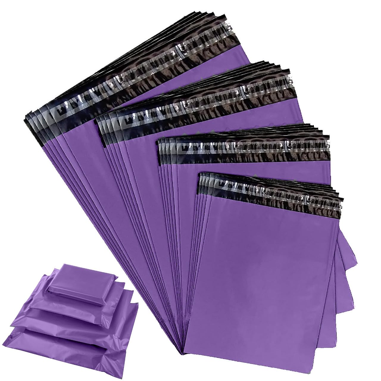 BANGYPOST Purple Poly Mailing Bags – Strong Self-Seal Postal Bags Use in Parcel, Delivery, Shipping, Mail, Package (200, 9"x12" (229mm x 305mm))