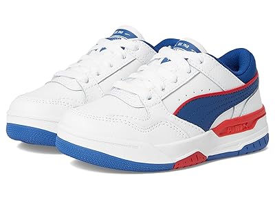 PUMA Kids Rebound Layup Lo (Little Kid) Kids Shoes Puma White/Clyde Royal : 10.5 Little Kid M