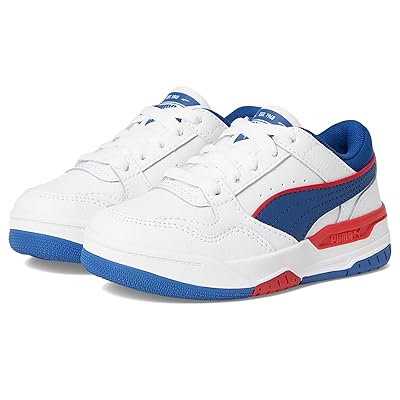 PUMA Kids Rebound Layup Lo (Little Kid) Kids Shoes Puma White/Clyde Royal
