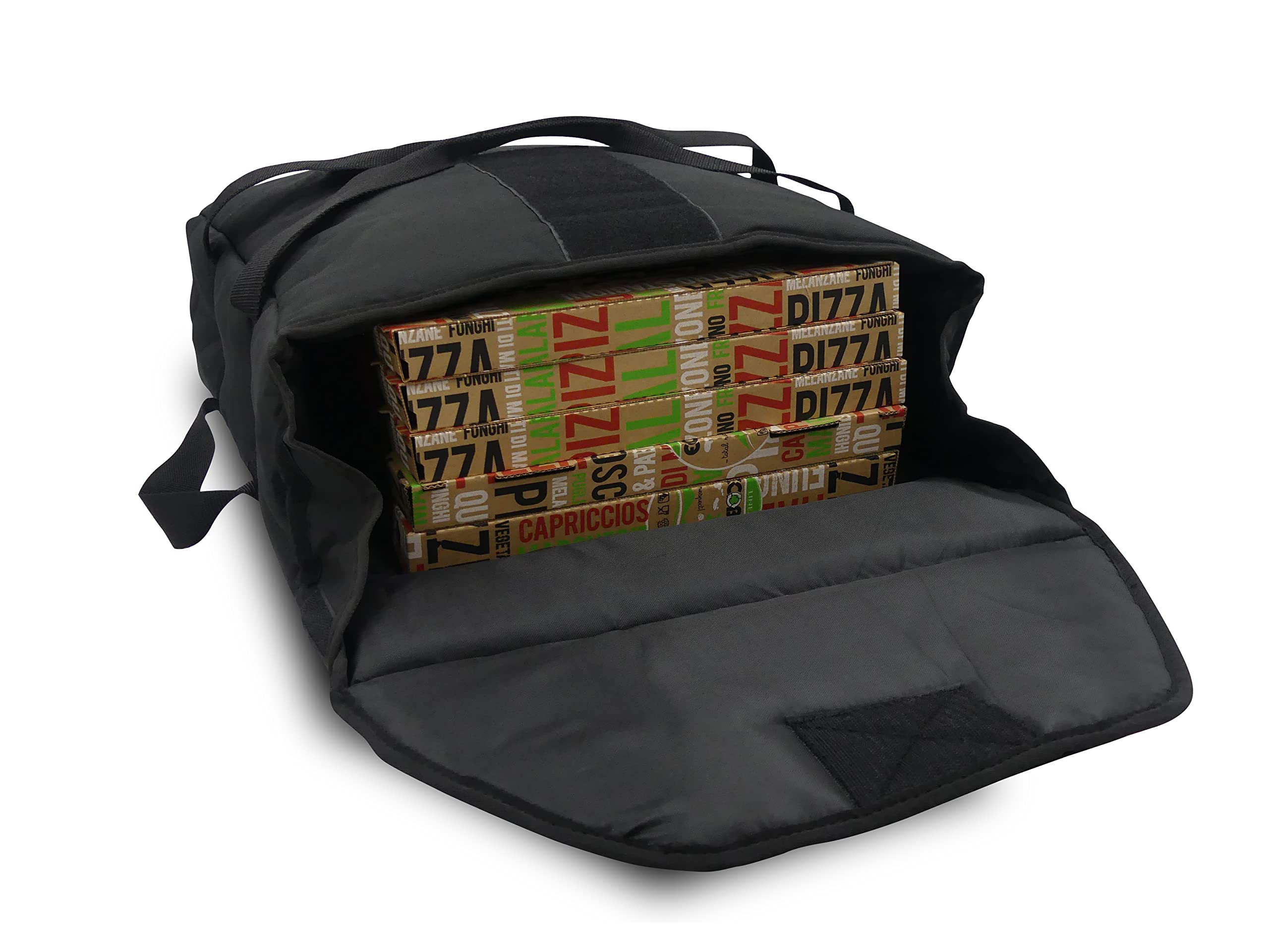 Let's GO by G.O. srl – Kühltasche für Pizzen – Maße 48 x 48 x 21 cm – Platz für bis zu 6 Pizzen – Die Tasche schließt luftdicht mit drei praktischen Frontreißverschlüssen -