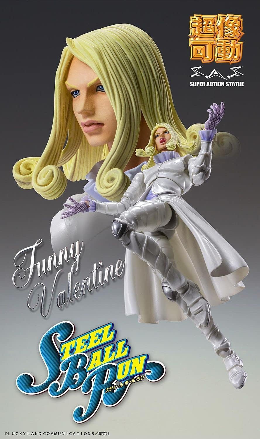 MediCos JoJo's Bizarre Adventure Part 7 Funny Valentine Steel Ball Run Super Action Statue