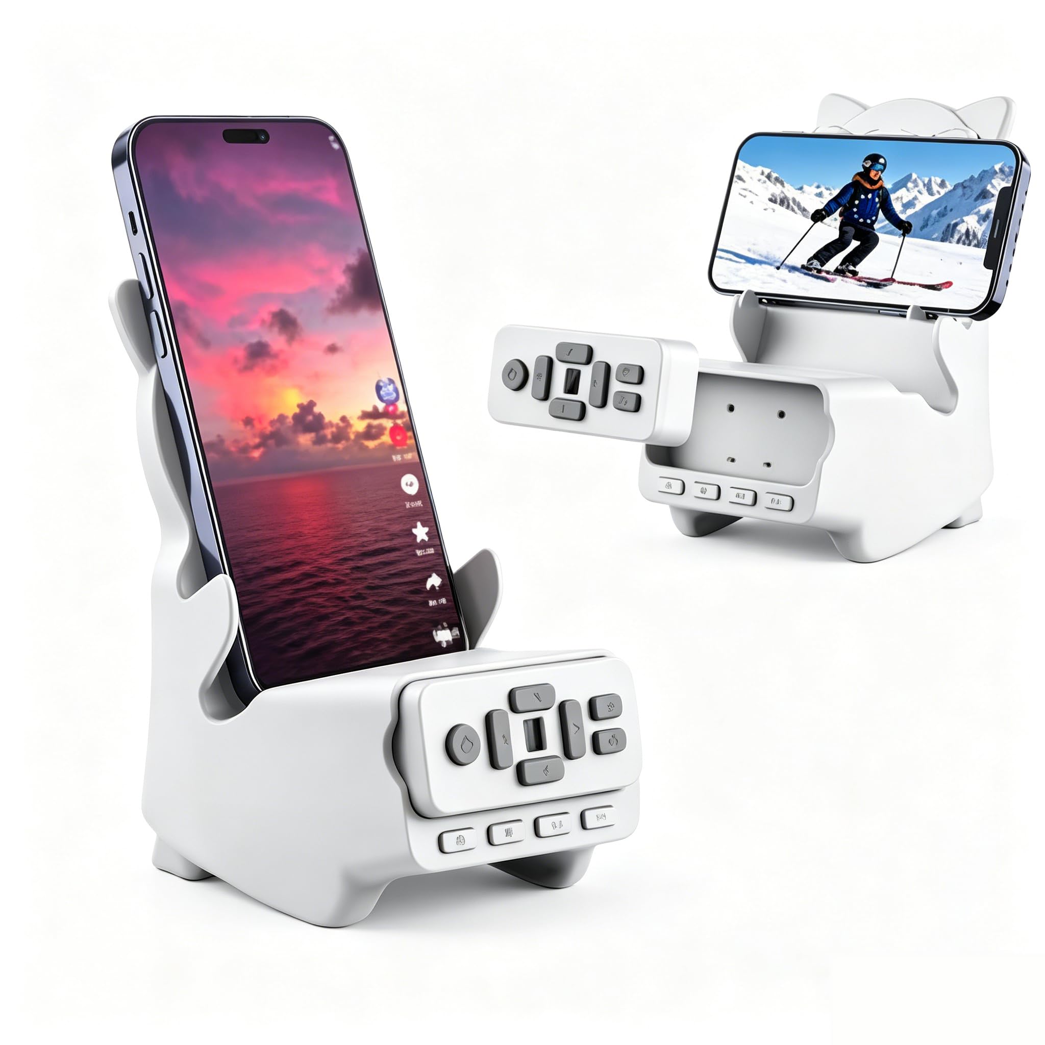 HomeBeyond Wireless Bluetooth Speaker, 3 in 1 Desk Speaker with Phone Stand and Video Remote, HD Surround Sound for Home and Outdoors, Compatible with iPhone Android, Gifts for Men Women