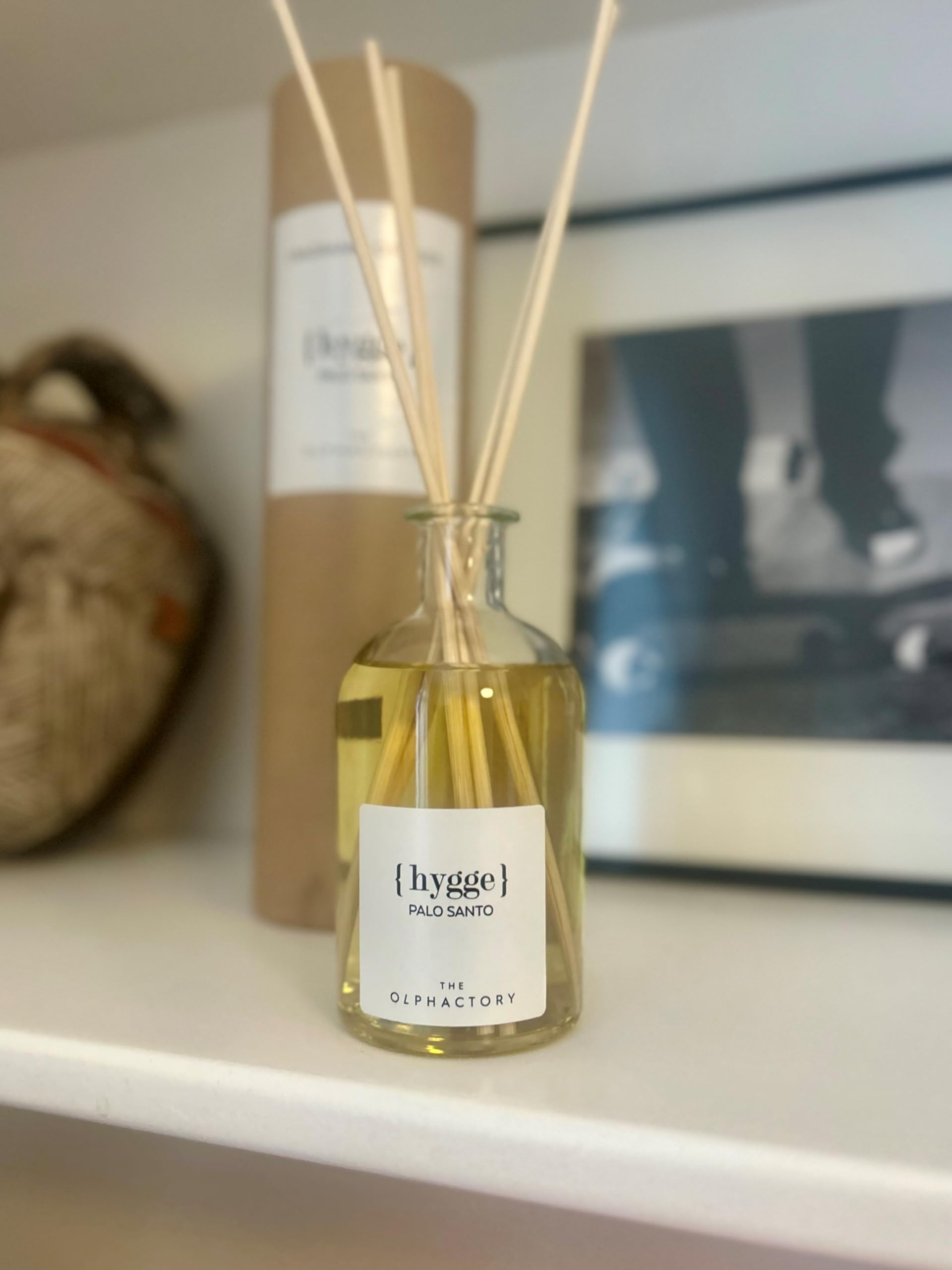 Lufterfrischer Diffusor, Geschmack Palo Santo - Basisnote Sandelholz mit Kopfnote Rose, Zimt und Palisander - Stimmungsvolle Dekoration und wunderbarer, holziger Raumduft