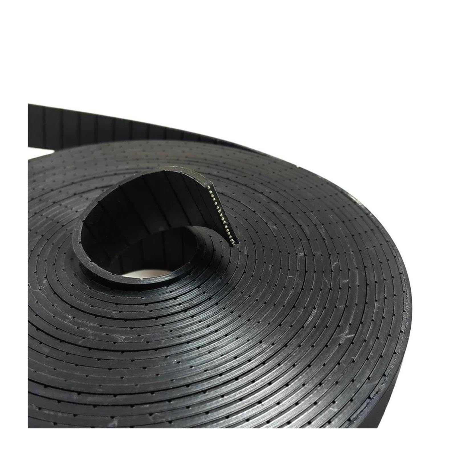 ALBHGSVS P3 10-40mm Flat Belt Thickness 3mm Width 10-40mm Black Polyurethane with Material Steel Wire Core for Fitness Equipment catholic(10M,40mm)