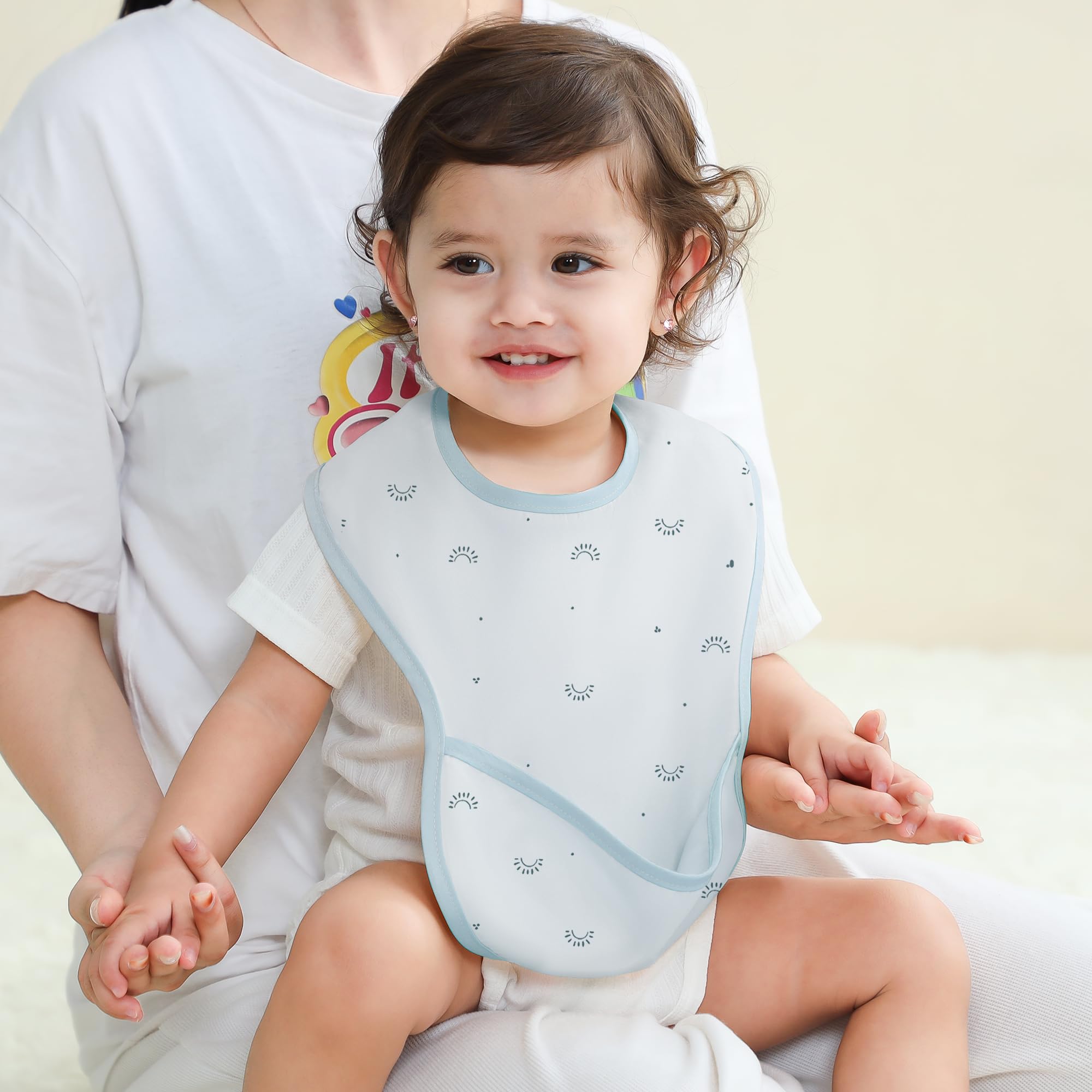 Susurration Bavoirs Bébé Imperméables Bavoirs Pour Bébé Doux Réglable Bébé Bavoir de Récupération Lavables Pour Bavoir 3Pack Garçons et Filles