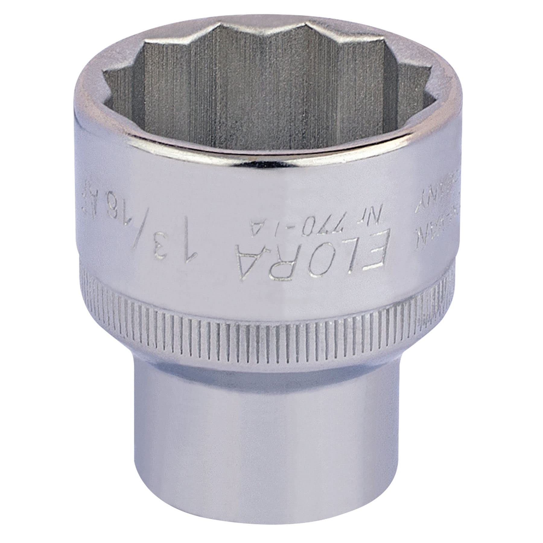 Draper 24509 Elora Bi-Hexagon Socket, 1/2" Square Drive, 1.3/16" AF, Blue