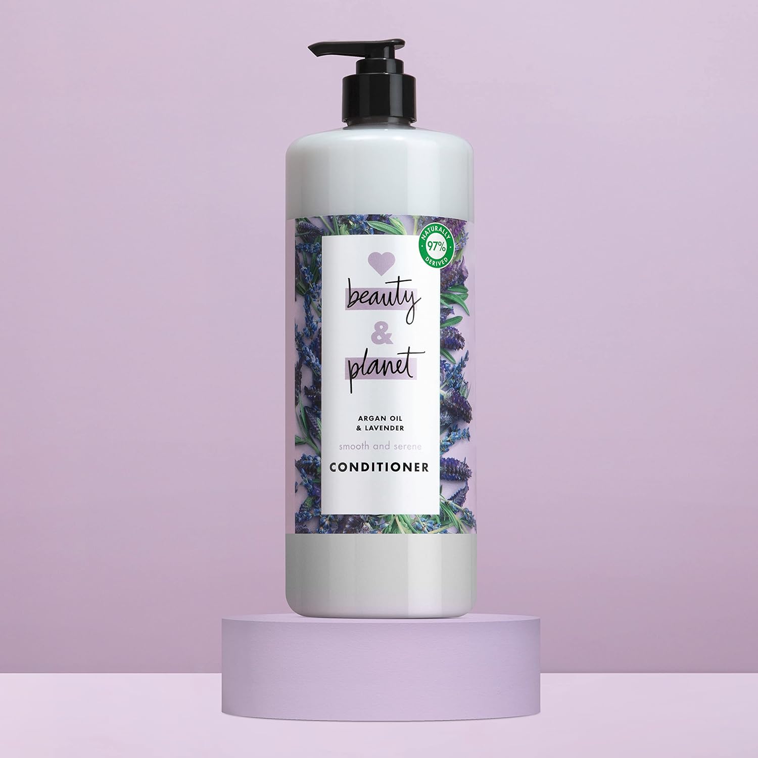 Love Beauty and Planet Smooth and Serene Dry Hair Conditioner Argan Oil & Lavender for Frizz Control Paraben Free, Silicone Free and Vegan Dry Hair Treatment 32.3 oz