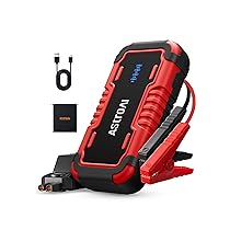 AstroAI P8 Booster Avviamento 8000A, Avviatore Batteria Auto per Auto, Moto 12V (10L Benzina ,  8L Diesel), Starter Batteria Portatile con Torcia LED&USB, Power Bank