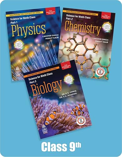 Combo Pack: Lakhmir Singh Class 10 Science (Biology, Physics, Chemistry) - Examination 2022-23
