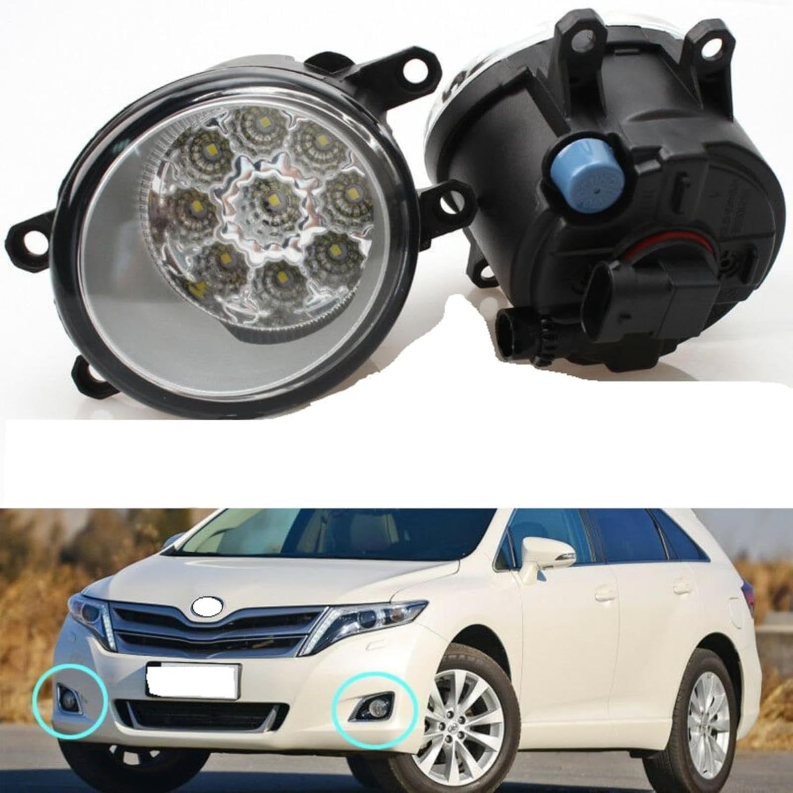 Mistlampen Dla Venza 2009-2015 12V 55W 2szt motocykl reflektor do skutera światła przeciwmgielne do jazdy Moto przednia lampa czołowa