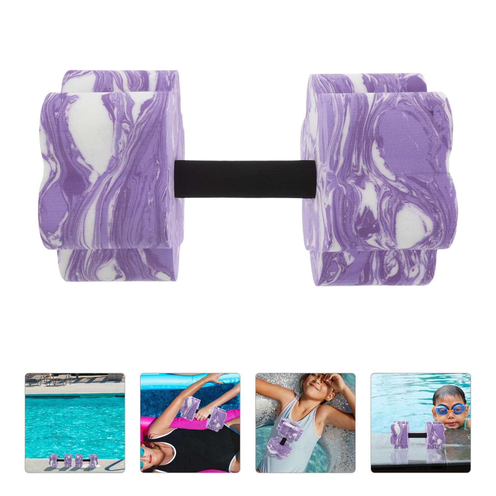 Levemolo Manubri da Nuoto in Eva 2 Unit con Manico per Yoga e Allenamento di Stabilità, Attrezzi per Acquagym Piscina per Vacanze Estive e Fitness in Acqua