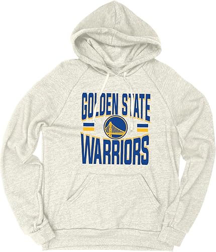 Blue 84 Sudadera con capucha de triple mezcla con licencia oficial de la NBA Basketball Stars Oatmeal