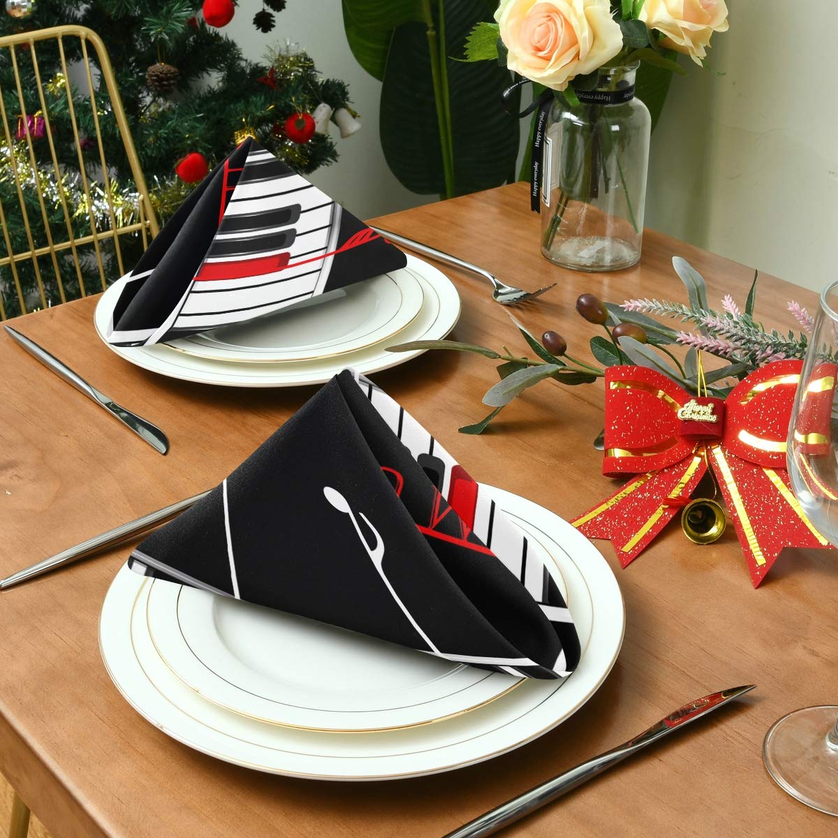 TropicalLife HaJie Serviettes De Table Réutilisables En