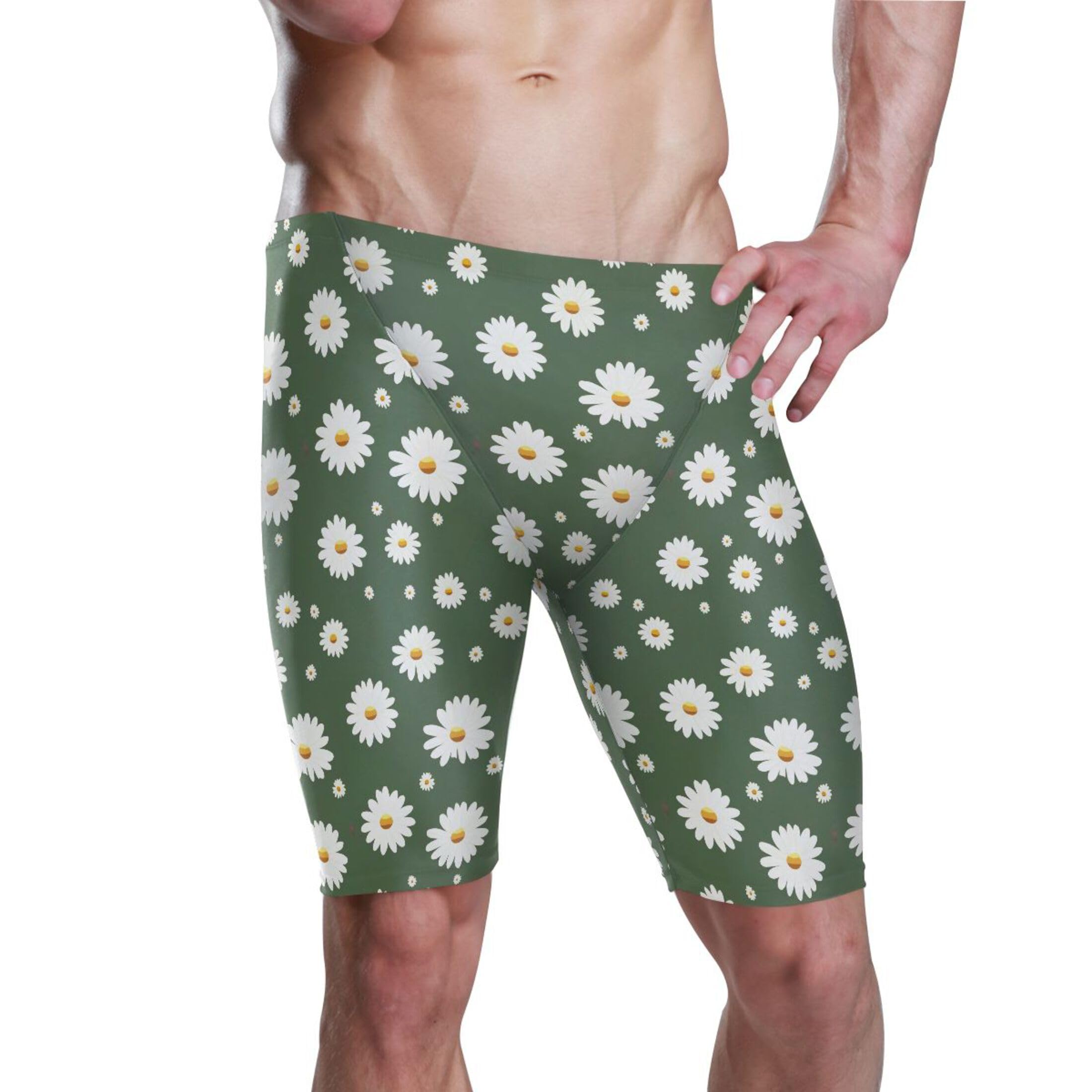 Daisy Flower Flowers Mens Swim Jammers Swimsuit XL B0402966