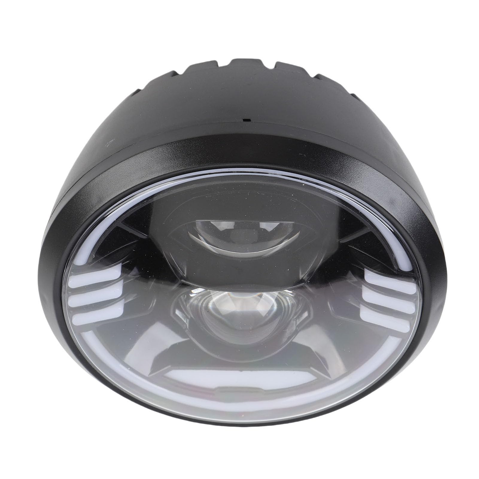 Zunate Elegante Faro Anteriore per Bici Elettrica Ad Alta luminosità, Illuminazione Morbida e Ampia, Materiale ABS per la Guida Notturna