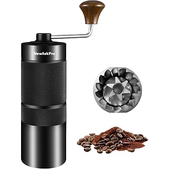 M6 Coffee Grinder Manual Capacity 25 g Hand Coffee Grinder Sharp Hexagonal Grinding Core Portable Manual Coffee Bean Mill for Pouring Over Espresso