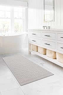 Country%100 Pamuk Kilim Krem Banyo Paspası Koridor Ve Antre Halısı 80x150 8597