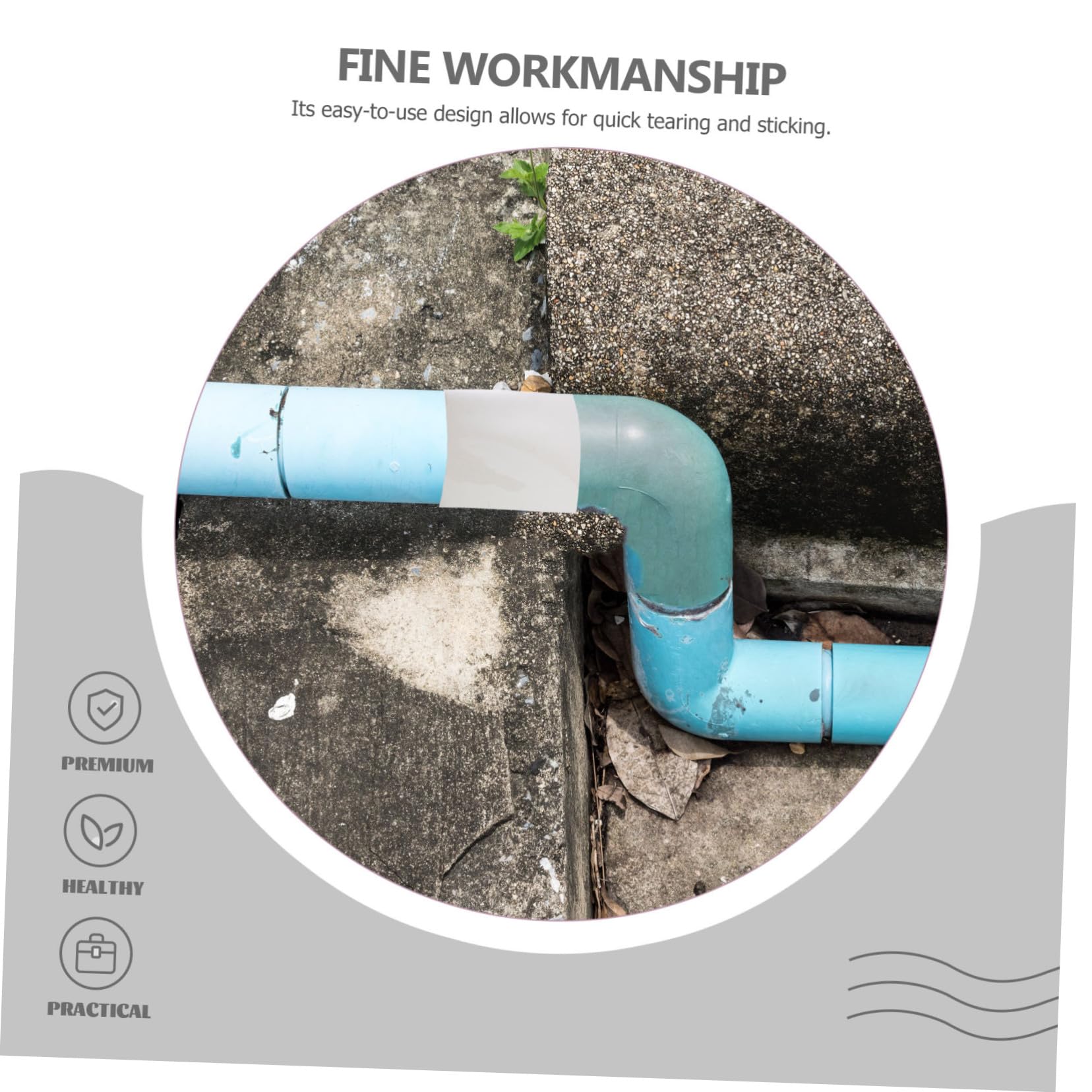 BUGUUYO 2 Rolls High Strength Sealant Tape Leak Repair White for Plumber Weather Stripping Outdoor Use Sealing Tape