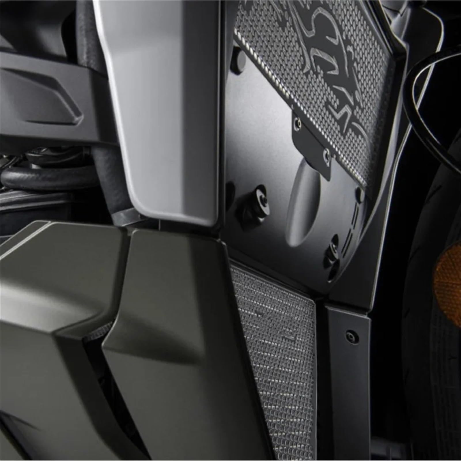 Pasuje do DUCATI Streetfighter V2 2022-2024, aluminiowa osłona chłodnicy, górna i dolna Osłona chłodnicy(V2)