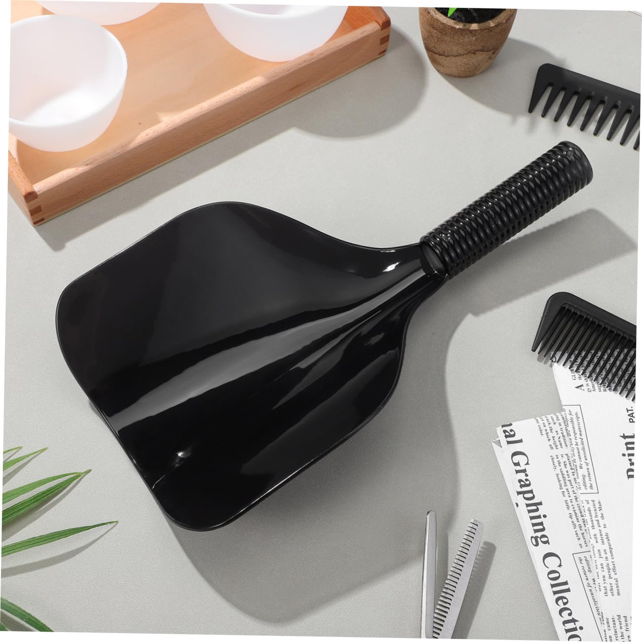FOMIYES Friseur Gesicht Abdeckung 5st Haarmaske Hair Mask Hair Film Schwarz Maske Friseurbedarf Haarstyling-gerät Trimmer Haarspray-abdeckung Haarspray-gesichtsmaske Für Den Salon Plastik Black