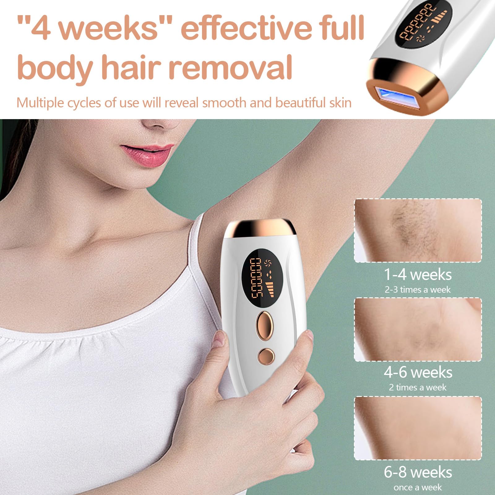 Depiladora Laser, IPL Depiladora Luz Pulsada Depilacion Maquina Mujer Hair Removal con Función de Refrigeración de Hielo 5 Niveles de Energía para Ingles Axilas Cara Cuerpo
