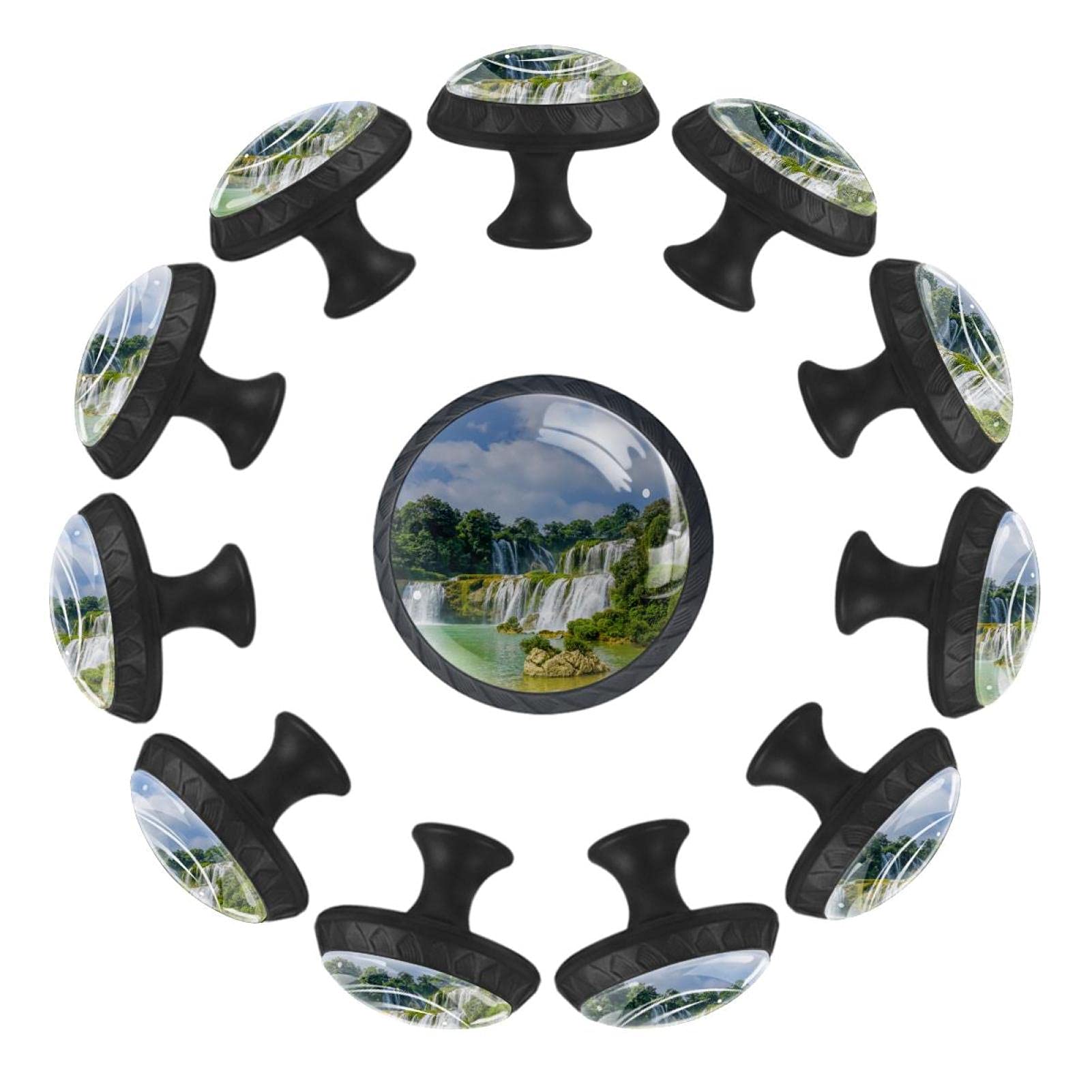 Boutons de tiroir en cascade naturelle 35mm | Lot de 12 pour commode enfant