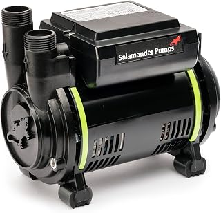 Salamander Pumps - CT55 Xtra Shower Pump - 1.5 Bar Pressure - Single End - Suitable for Positive Head, Gravity Fed Systems Only, Quiet and Compact - WRAS Approved