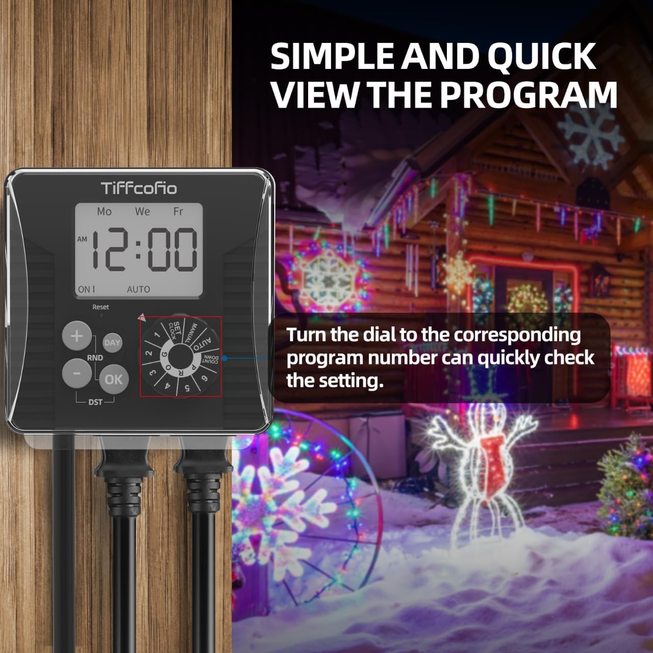 TiFFCOFiO Digital Outdoor Timer (Model TF-261A) User Manual