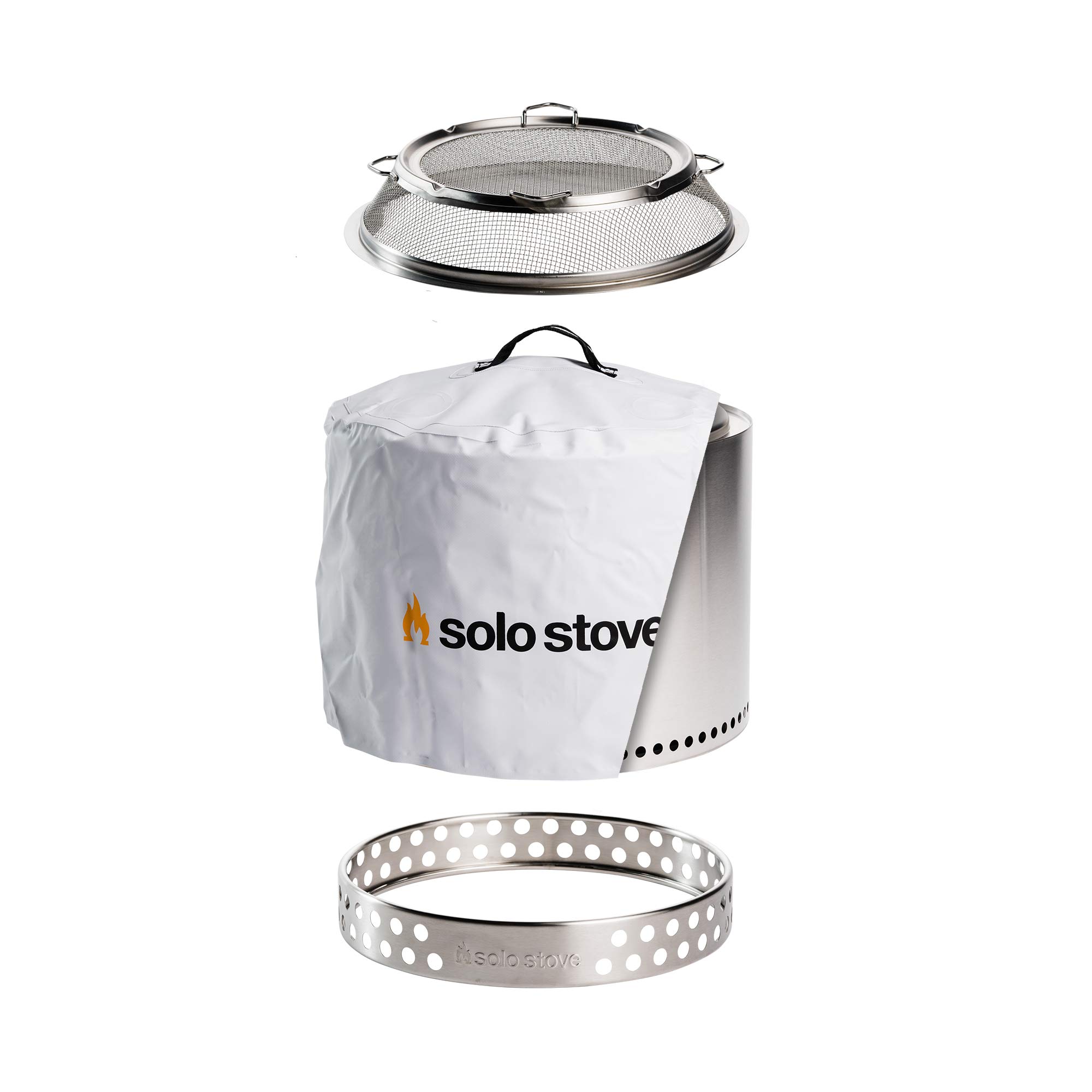 Solo Stove Bonfire Backyard Bundle Portable Fire Pit Stainless Steel