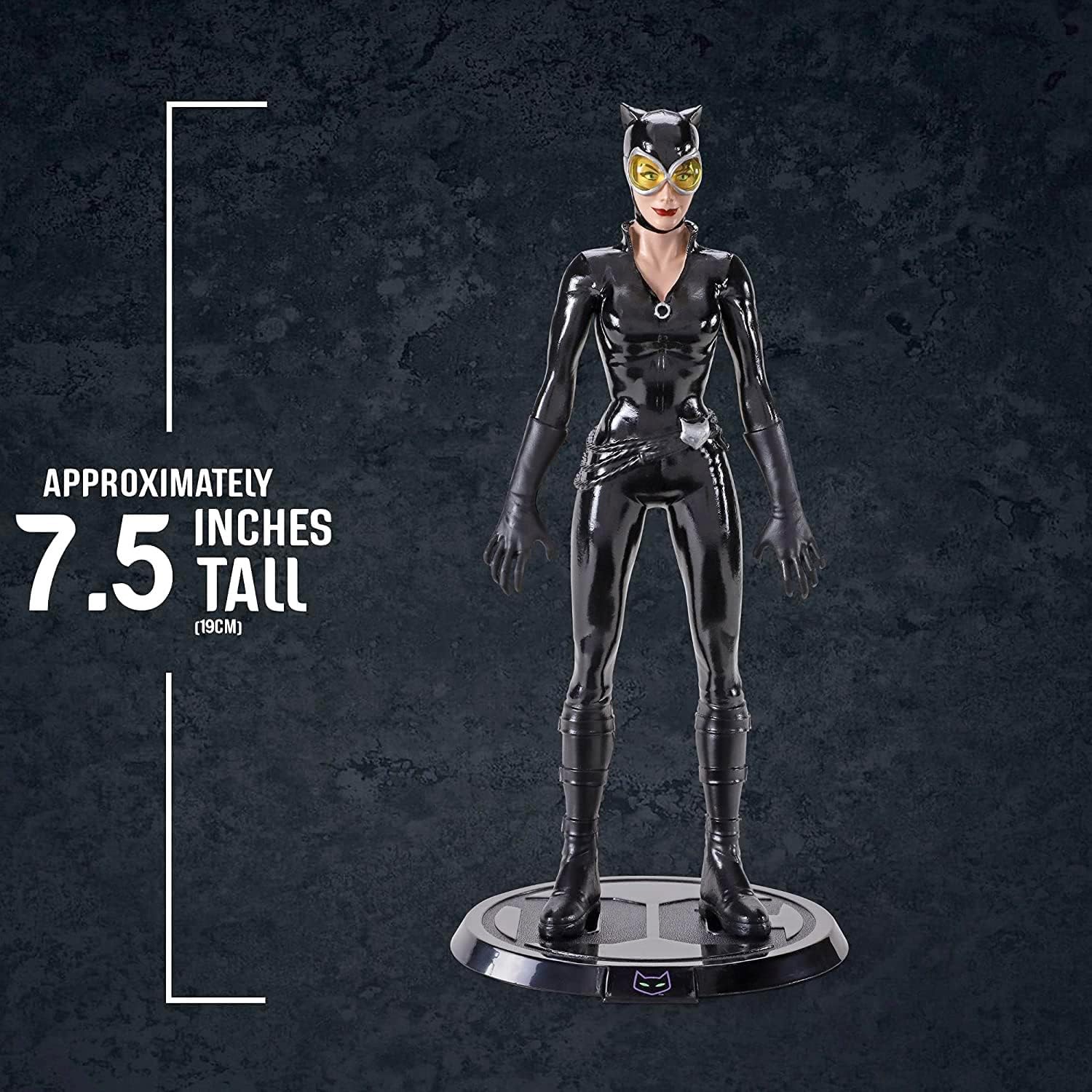 DC Comics Zestaw figurek kolekcjonerskich – zestaw z figurkami Catwoman i Harley Quinn Plus więcej | 18 cm Catwoman i Harley Quinn Bendy figurka zabawki