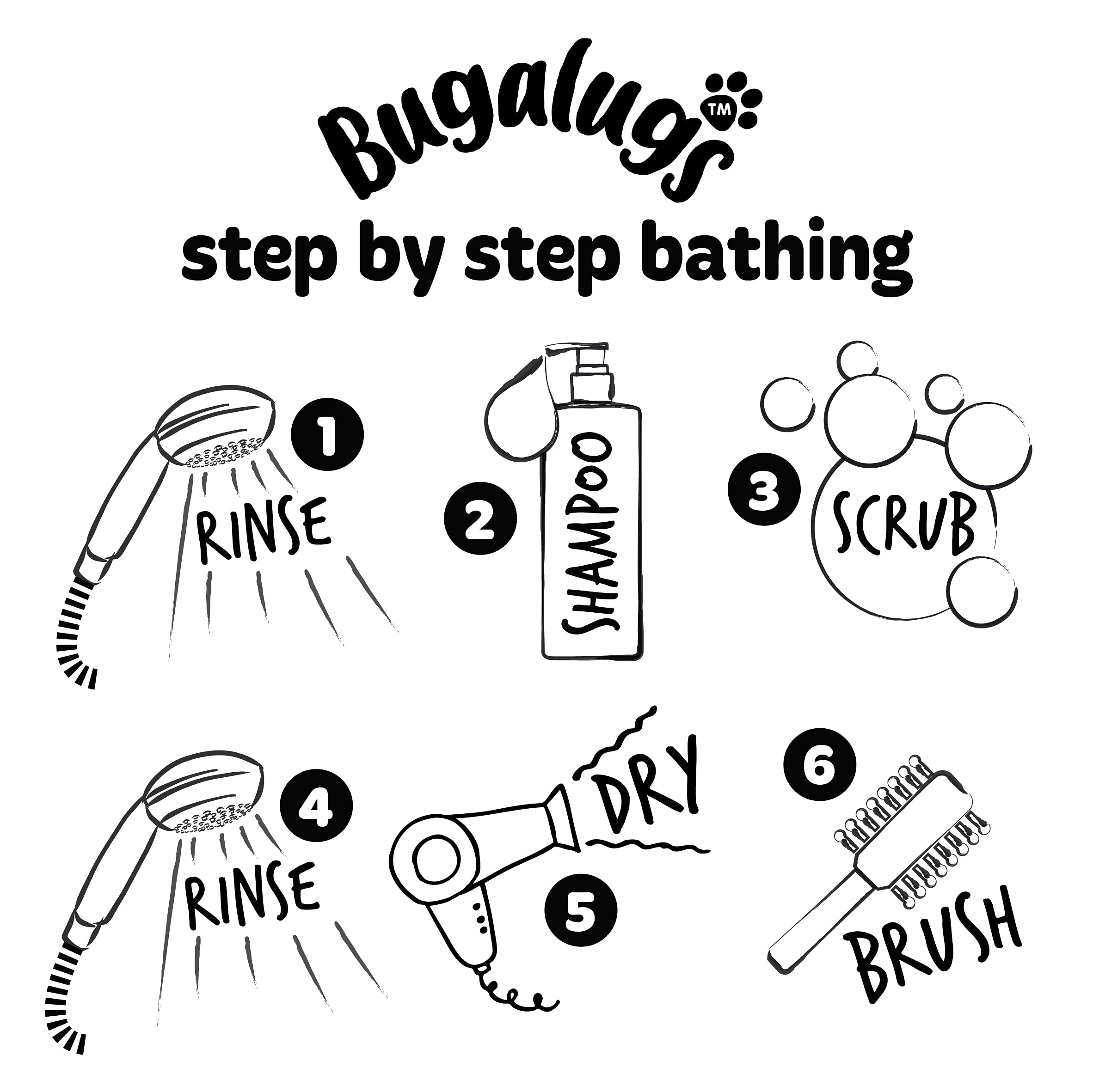BUGALUGS Hundeshampoo All in 1 Shampoo & Conditioner Hundepflegeprodukte für stinkende Hunde mit Apfel- und Vanila-Duft, bestes veganes Haustier-Welpen-Shampoo, professioneller Bräutigam