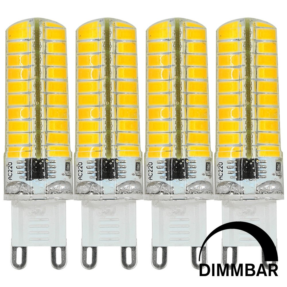 Mengs® Dimmable G9 LED Lampe 7 W AC 220-240 V Warm White 3000 K Set Of 4 80X5730 SMD