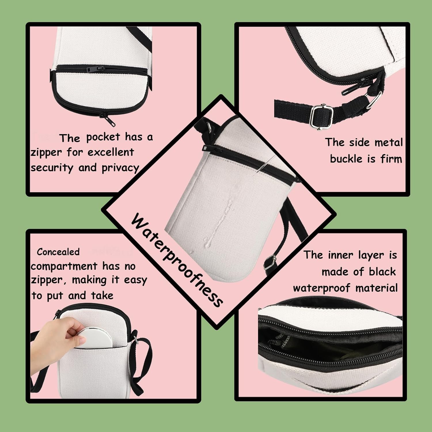 TSOTMO Movie Merch Vampire Gift Werewolf Gift Hoa Hoa Hoa Season Crossbody Bag for Fans Horror Lovers (HOA Cross) - Image 7