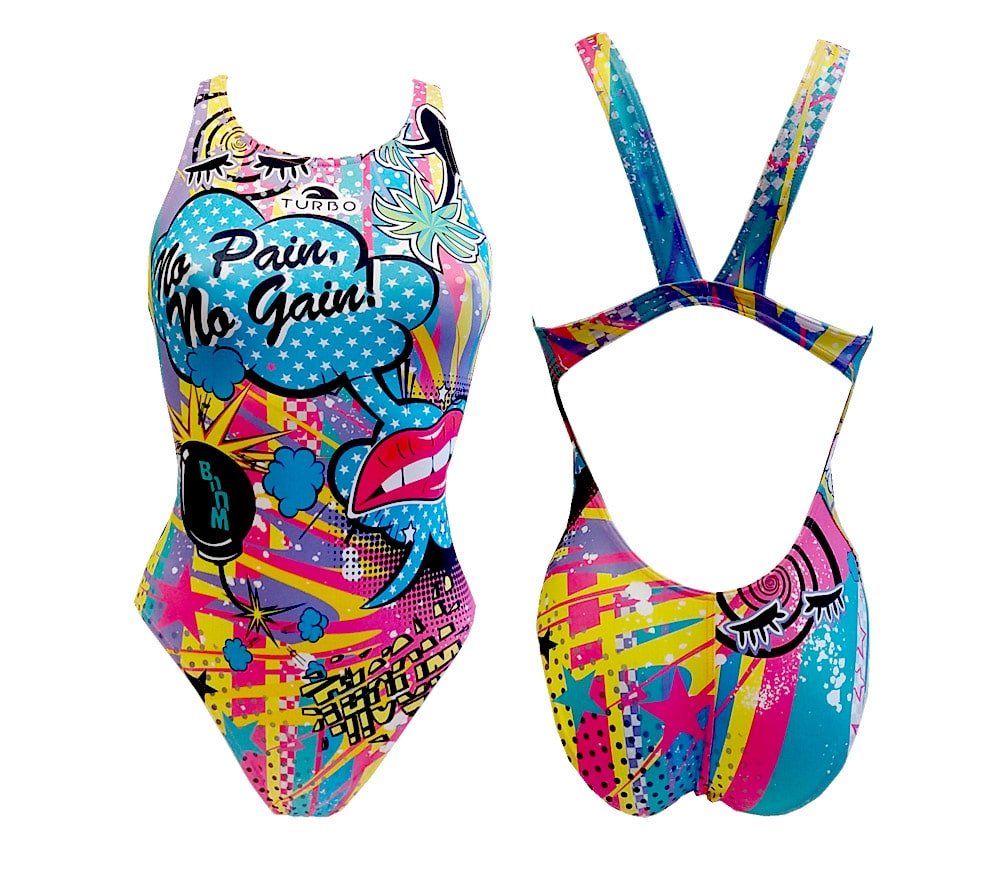 TurboTronic Crazy Comic Bragas de Bikini para Mujer
