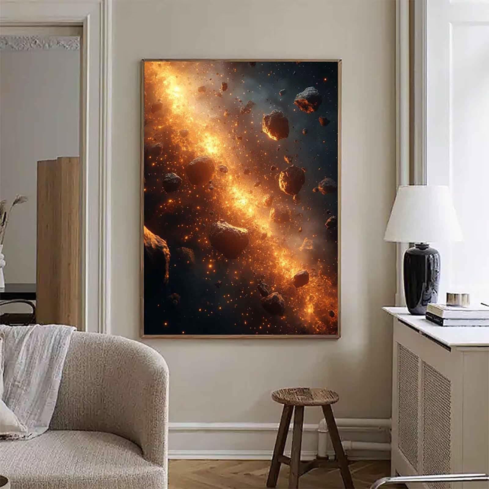 5D diamentowe malowanie gwiaździste niebo, malowanie diamentowe planeta wzór DIY diamentowe malowanie dorośli rzemiosło pełny zestaw do dekoracji domu 70 x 95 cm -bby26052M