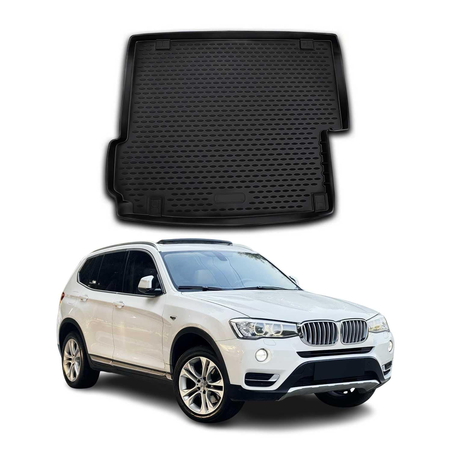 Cargo Mats Liner for BMW X3 F25 2011-2017 Rubber TPE Black 1Pc
