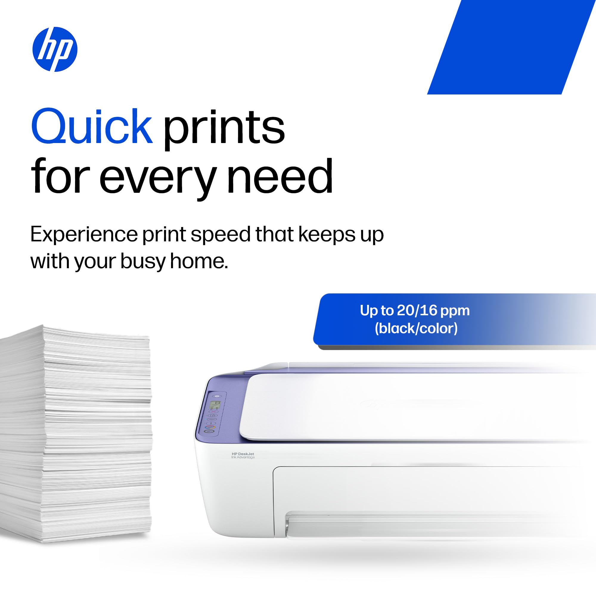 HP AI Capable Deskjet 2931 Printer | Dual Band WiFi (up to 10X Faster) All in One Colour Printer, Print/Scan/Copy, Print Speed up to 20 PPM — Amazon image 7