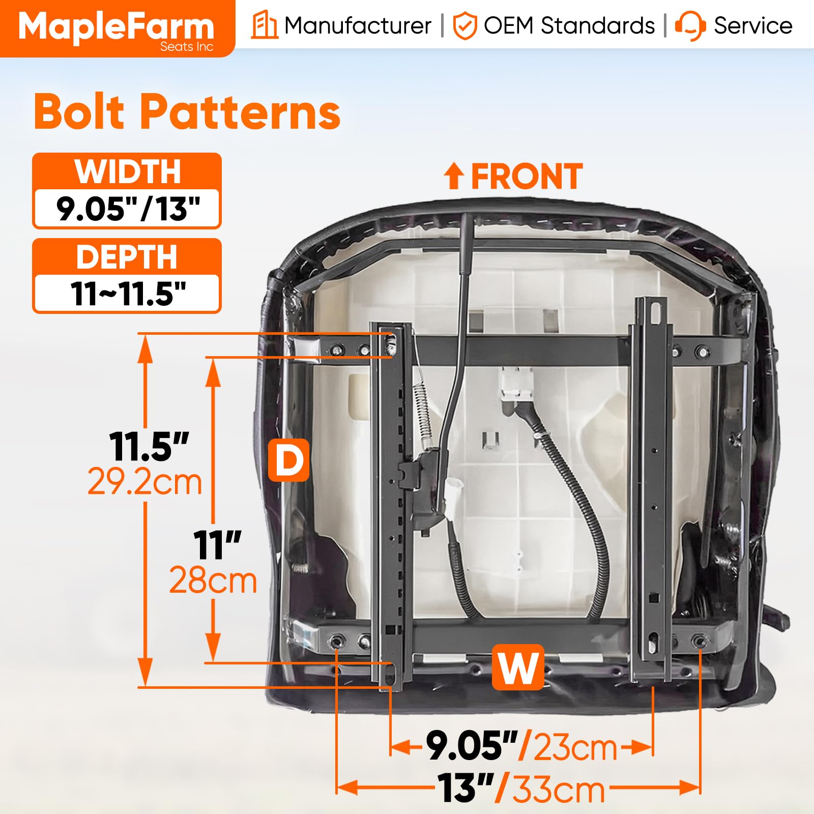 MFS Universal Forklift Seat with Retractable Seatbelt Safety