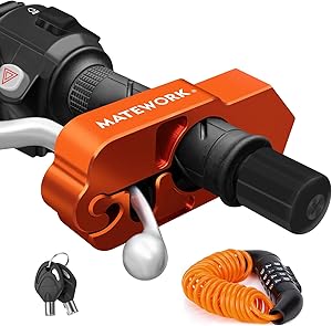 Matework Motorcycle Lock (Orange)