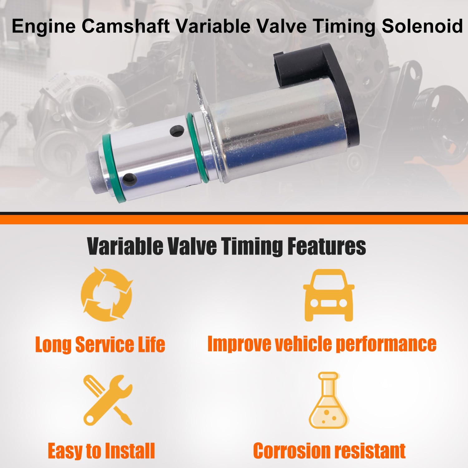 4-delige set VVT variabele kleptiming solenoïde inlaat uitlaat voor
