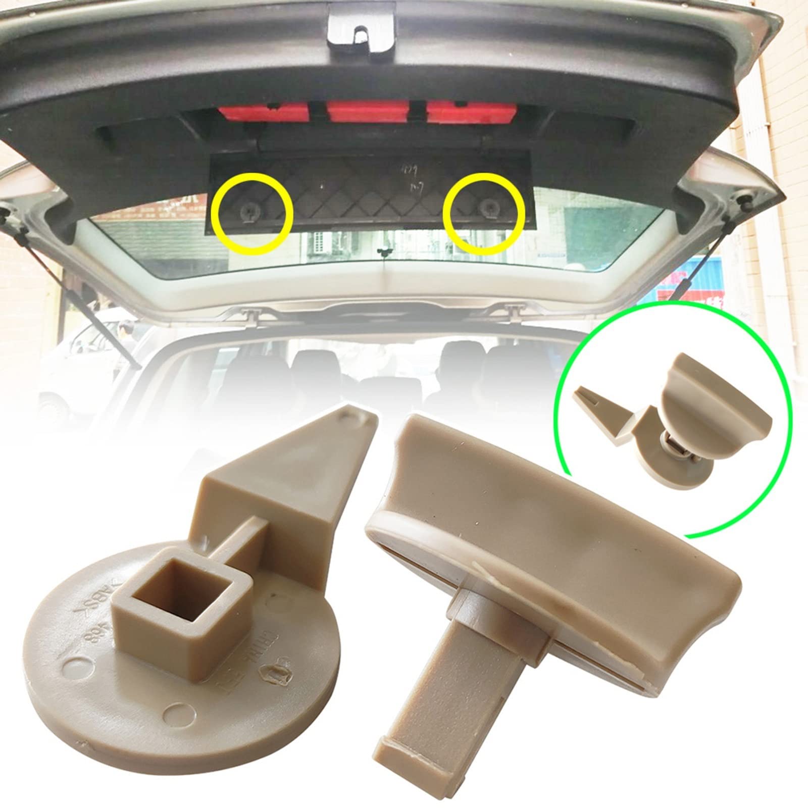 Clip De Couvercle Triangle VW Tiguan Touran 2003-2015 - Remplace 1T0867468 - Noir - 2 Pièces - 5