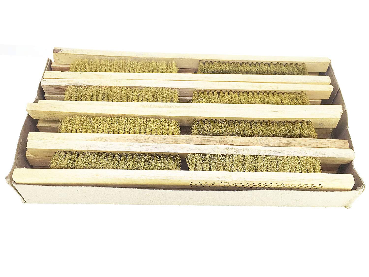 SWISSO 3 Row Soft Brass Bristol Brush Wooden Handle 9.5" Wire Brush Lot of 20 (B07F3B3QFQ) Amazon Price History, Amazon Price Tracker
